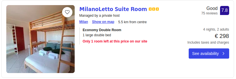 MilanoLetto Suite Room