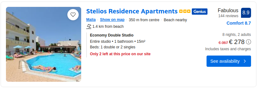 Stelios Residence Apartments