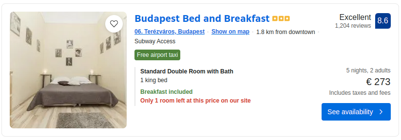 Budapest Bed and Breakfast