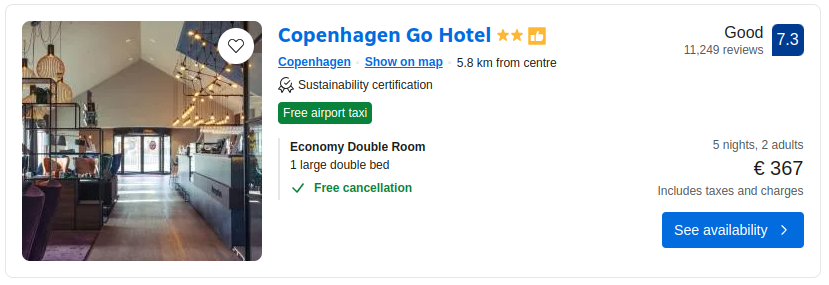 Copenhagen Go Hotel