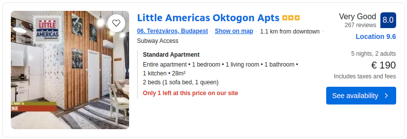Little Americas Oktogon Apts