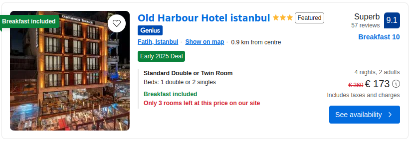 Old Harbour Hotel istanbul